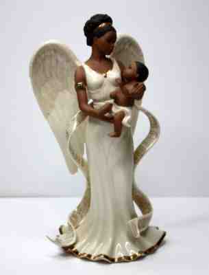 Lenox Malaika Guardian Angel of Love Figurine African American Statue AS IS