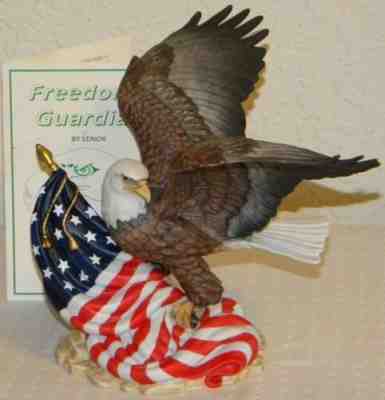 Rare 1995 LENOX Freedom's Guardian Eagle Smithsonian Museum Figurine Sculpture