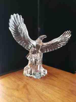 Large Vintage LENOX Wings of Sun Crystal Eagle Statue Figure Made in Germany