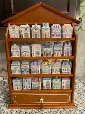 42 pc Lenox Collection- 1989 24 pc Lenox Spice Village and other Lenox Village