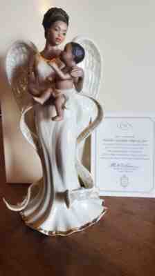 NIB Lenox Malaika Guardian Angel of Love Figurine African American Statue