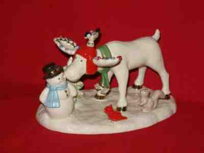 Lenox MARCEL'S SNOWY FRIEND Moose Figurine Figure Limited Edition Annual 2018