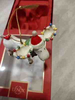 2022 MARCEL THE MOOSE LENOX annual MOOSE ornament NEW in BOX Christmas Holiday