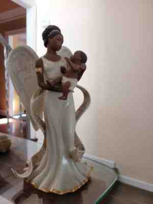 Lenox African American Angel Collection Malaika Guardian Angel of Love Figurine