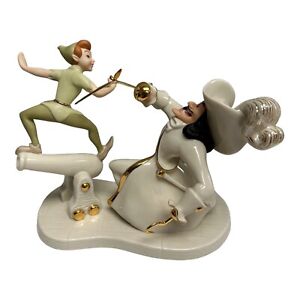 Captain Hook Peter Pan Fighting Disney sculpture 8” “Let’s Have At It!” Lenox