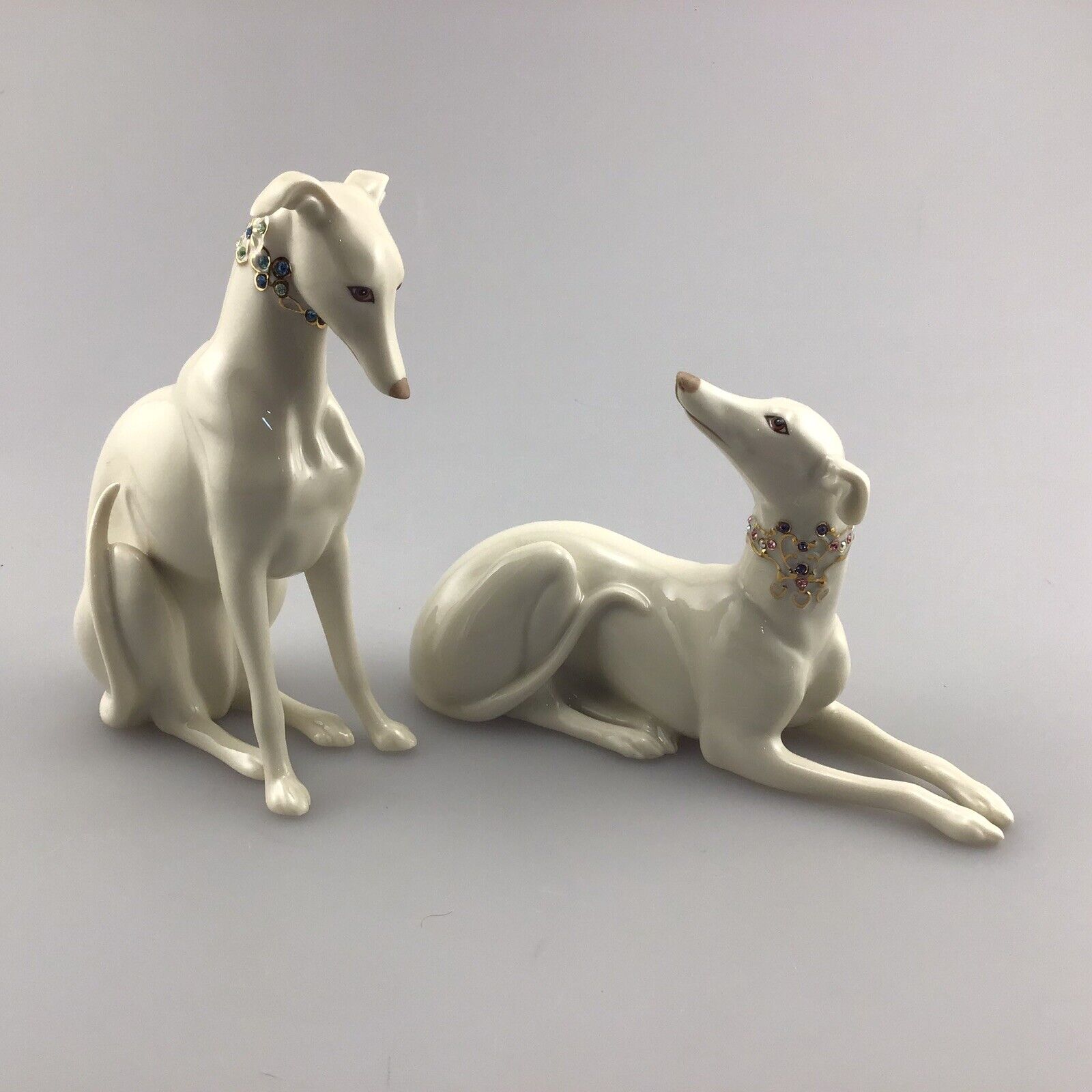 Rare And Collectible Lenox : Lenox Jeweled Devotion Greyhounds