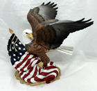 Lenox 1995 FREEDOM'S GUARDIAN Flag & Eagle Porcelain Statue Figurine Figure