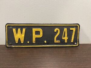 West Point Antique Vintage License Plate Massachusetts  1949 Korean War Veteran