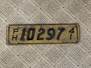 1941 Hawaii Pearl Harbor Military License Plate