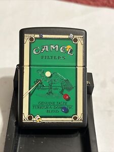 Zippo Camel Pool Table Black Matte International Series 1999 Z551 150 sets made