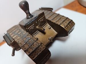 Rare 1919 LVA WWI Tank Ronson Striker Lighter Buy Mother Hubbard Flour JGDS