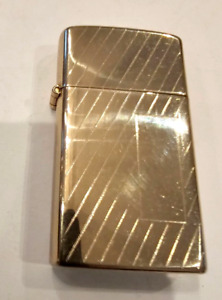 Vintage *Bright & Fine Condition*  - 14k Solid Gold Lighter Zippo Slim Size, 21g