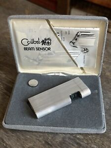 Vintage Colibri Touch Beam Sensor Lighter Original Box Leather case and Instr