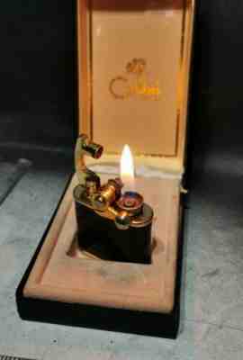 Vintage Colibri Kickstart Gas Lighter Boxed 