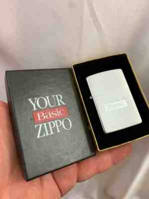 1994 BASIC Cigarettes Zippo Lighter - A Philip Morris Product N. Mint In Box