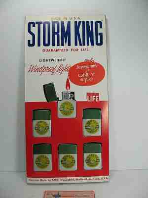 Vintage Green Bay Packers Champions Storm King Lighters w Store Display NOS