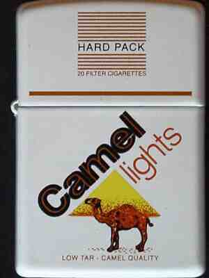 Camel Lights Hard Pack Cigarette CZ717 Zippo 2006  MIB