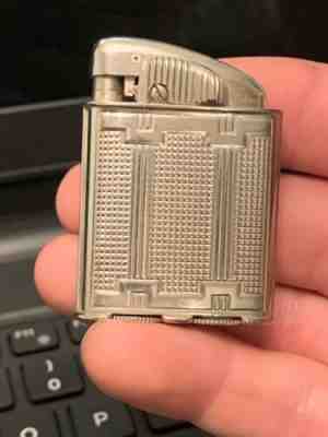 Evans Clipper USA Lighter Art Deco, 100% Working, Near Mint, No Monogram, WOW!