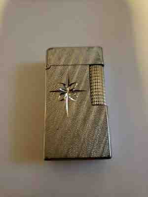 Maruman  Pocket Lighter Made In Japan Silver Antique Collectible Vintage