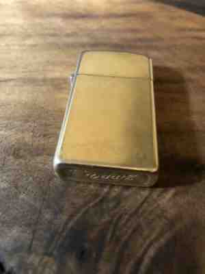 Vintage 10k Gold Filled Working Zippo Lighter HERTZ logo