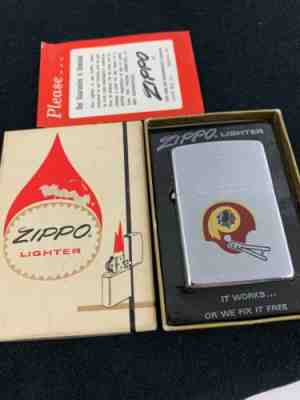 1973 Zippo Lighter NFL Football Washington Redskins Helmet Unlit In The Box