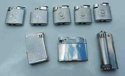 Cigarette Lighter Ronson, Rodan Star, Modern, Apollo 9 Vintage Lot Not Working