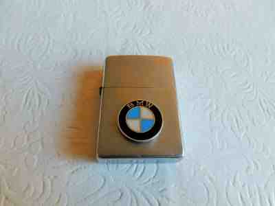 AWESOME VINTAGE 1976 ZIPPO LIGHTER BMW LOGO - WORKS GREAT ! 