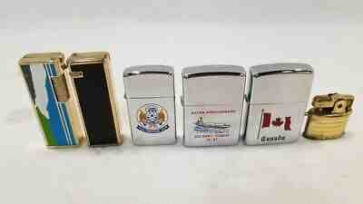 Lot Lighters Zippo USS Kennedy & Yorktown Canada&