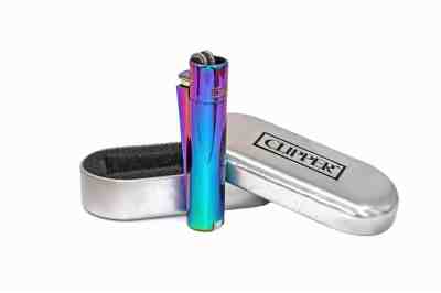 20x Clipper Metal Lighter Refillable Adjustable Flame w/CASE