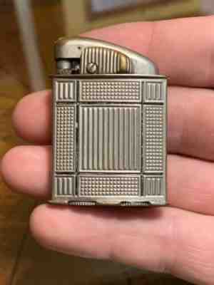 Evans Clipper USA Lighter Art Deco, 100% Working, Ex Cond, No Monogram, WOW!