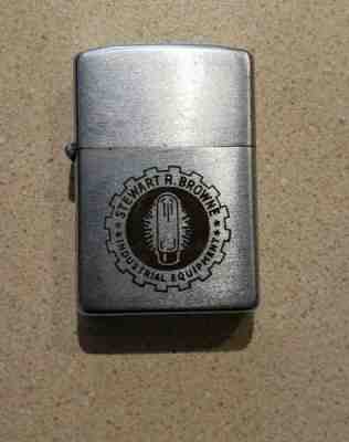 Stewart R Browne Zippo Lighter 2032695 1940's Vintage Industrial ...