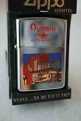 1990 Zippo OTLS 4th Convention Las Vegas Aladdin Hotel & Casino White Wick.