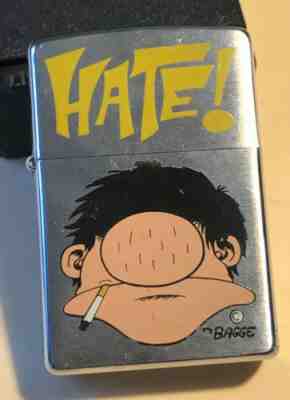 Zippo Lighter - PETER BAGGE - HATE - BUDDY Bradley 1996