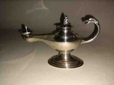 Vintage Asprey STERLING Aladdin/Genie Lamp style TABLE LIGHTER