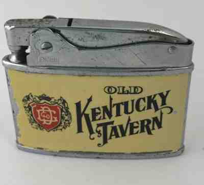 Vintage Penguin Flat Old Kentucky Tavern Advertising Lighter
