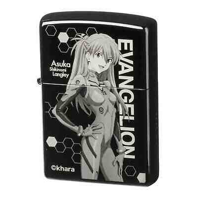 Zippo Oil Lighter Evangelion Theatrical Version Asuka Black Anime Japan New