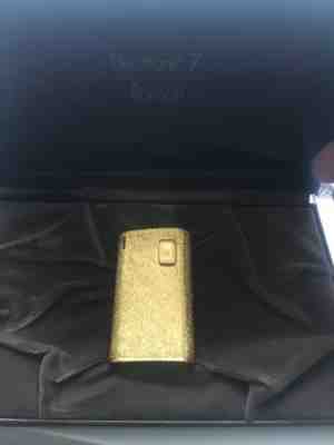 Ronson Electronic 7 Lighter  15V - Made in France - Heavy Gold Electroplate