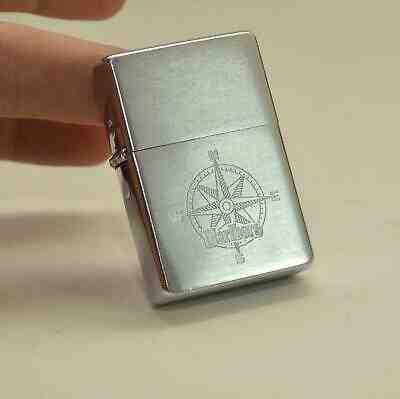 Zippo MFG. CO. 2032695 pat. Made in USA 2002 Marlboro Compass North Star VGC+