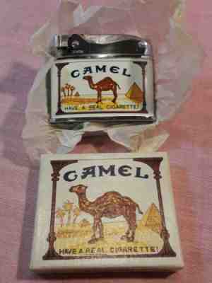 Vintage Camel Lighter--- Zenith JAPAN Advertising--- NEW IN BOX---NEVER USED---