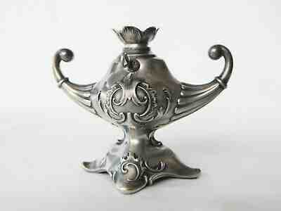 Antique lighter 800 German Silver Aladdins Lamp tabletop cigar pipe lighter