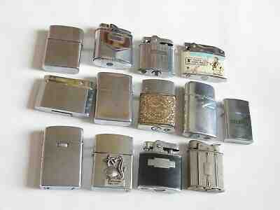 OLD LIGHTERS LIGHTER LOT EVANS ZIPPO CHELSEA RONSON EVANS PENGUIN SAROME HESTIA