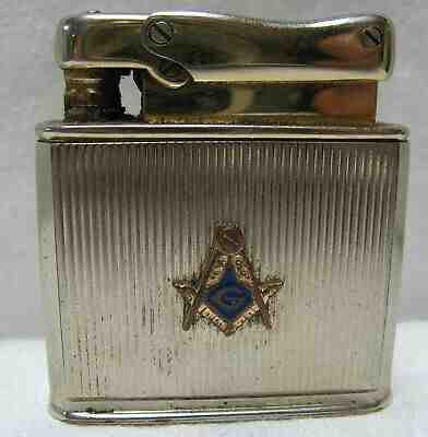 VINTAGE COLIBRI BY KREISLER LIGHTER FREE MASON MASONIC US ZONE WEST GERMANY