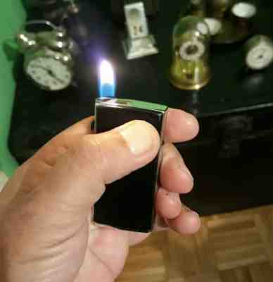 RONSON VARAFLAME ELECTRONIC LEATHER LIGHTER 