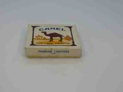 Vintage Camel Lighter - Penguin #18250  Have a REAL Cigarette Made in Japan