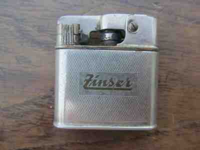 ANTIQUE ADVERTISING ZINSER 1000 ZUNDER  PETROL LIGHTER. FOR PARTS