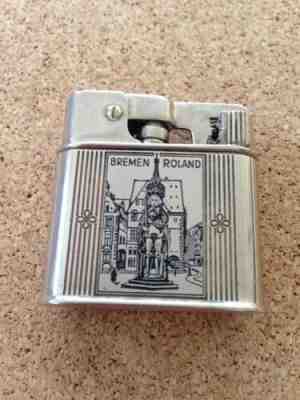 VINTAGE 1000 LUNDER ZUNDER D.R.P. BREMAN ROLAND ENGRAVED LIGHTER