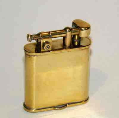 rare 1927 art deco maltner perfectos automatic snap up liftarm pocket lighter