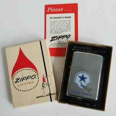 ZIPPO Dallas Cowboys Football Helmet Cigarette Lighter in Box