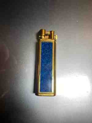 DUNHILL SYLPHIDE 14911 Lighter Blue Turquoise Lacquer with Gold Tone Finish 