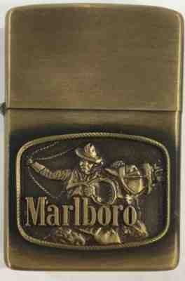 1976 MARLBORO COWBOY ZIPPO-UNSTRUCK IN THE BOX NEW RARE 